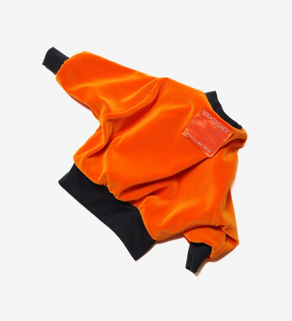 Lola Legacy – orange velvet jacket