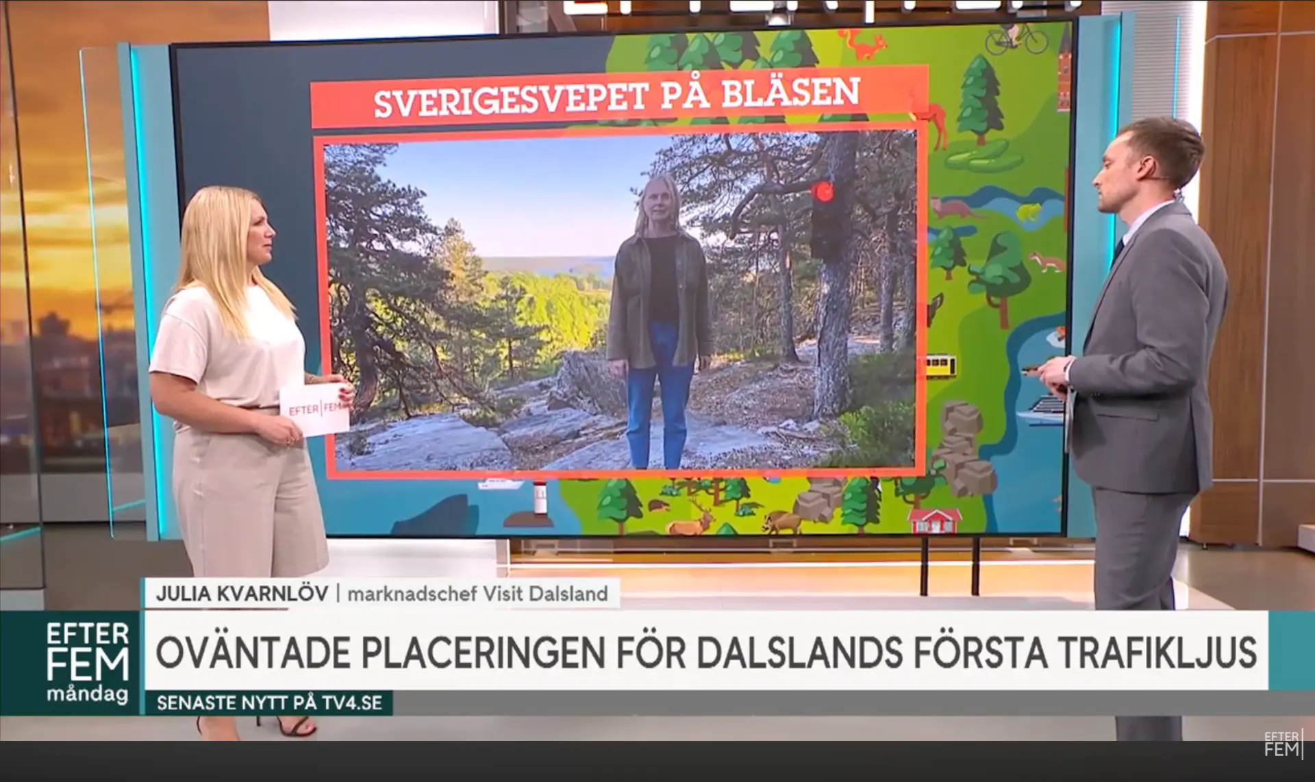 Visit Dalsland on Efter fem – the unexpected spot for Dalsland's first traffic light
